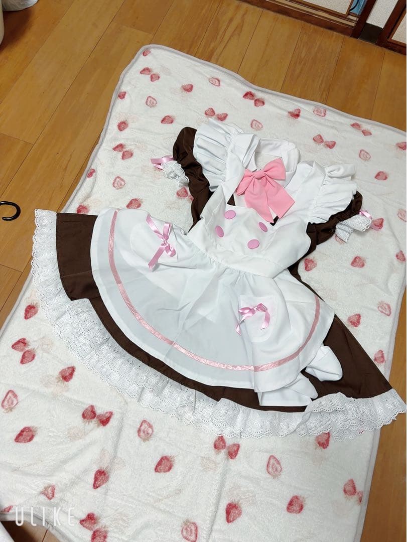 CANDY FRUIT メイド服 ホワイト・ブラウン