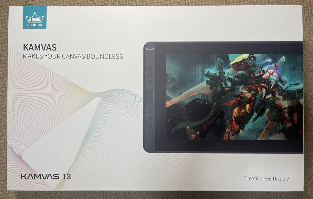 【すぐ始められる】HUION 液タブ Kamvas13 箱付き