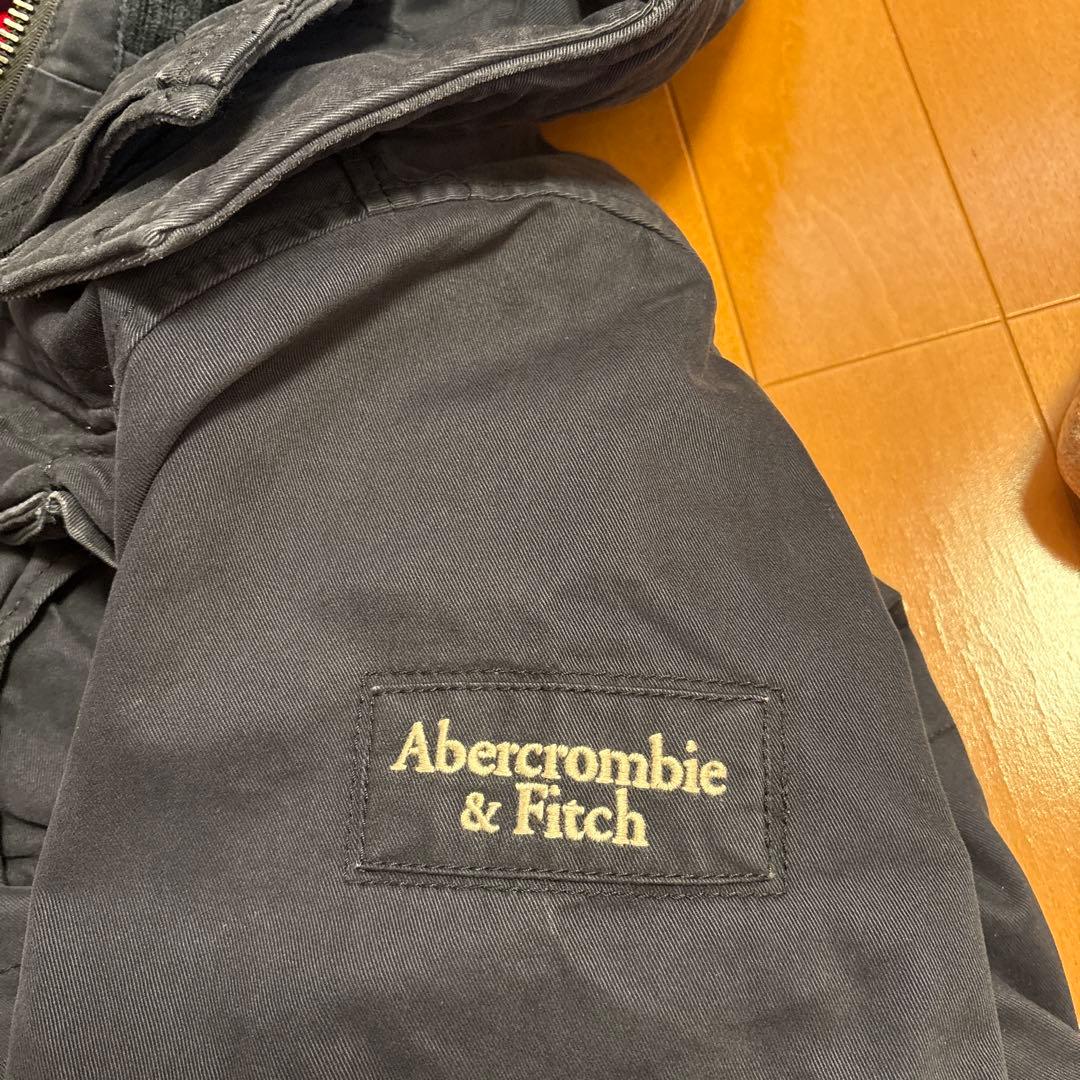 Abercrombie & Fitch フード付きミリタリージャケットネイビーＬ
