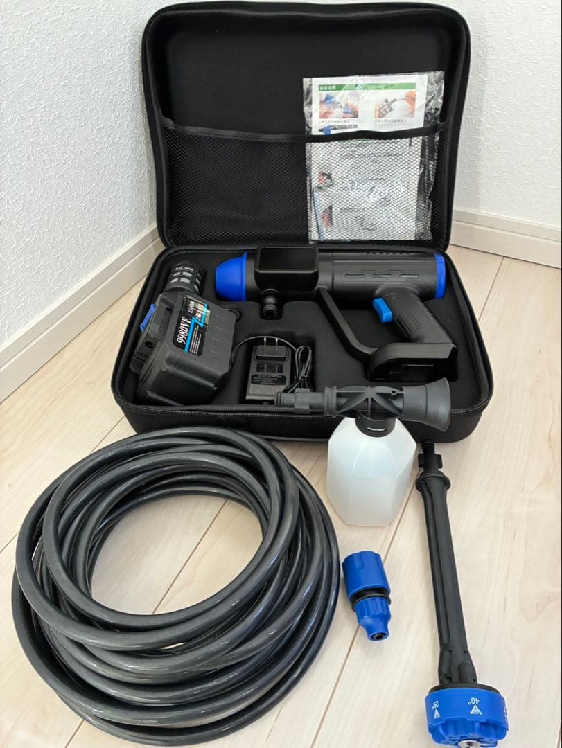 充電式高圧洗浄機 大容量リチウム電池23000mhバッテリー