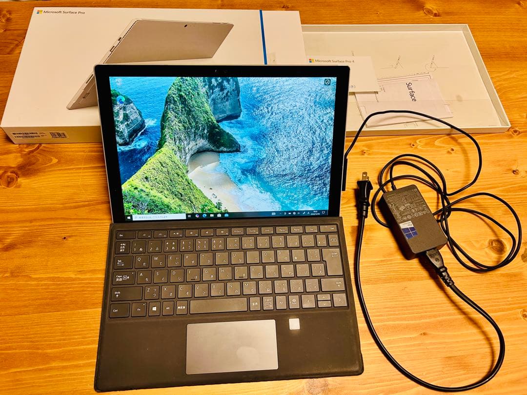 Microsoft Surface Pro4ジャンク箱、充電器、指紋カバー付