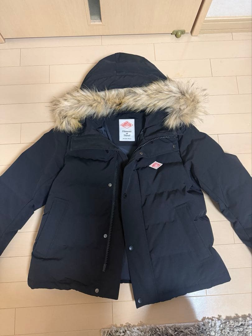 ダントン　フェイクファーフーデッドダウンジャケットDT-A0007LAS