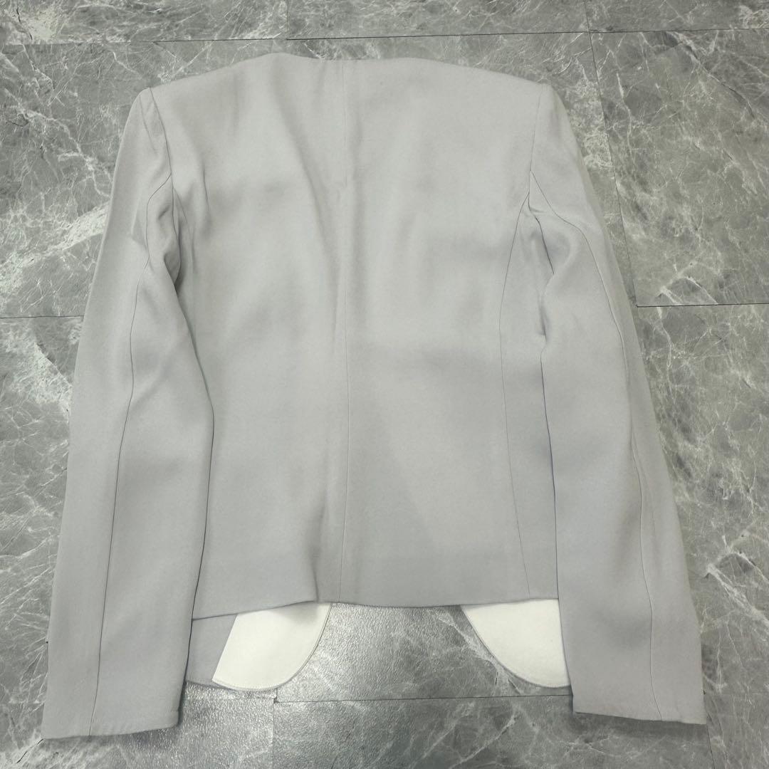現行品♡ベイジ　Cindy ダブルカラージャケット　パンツスーツ　グレー　2