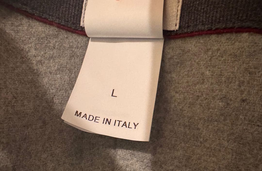 【美品】BRUNERO CUCINELLI コットンキャップ ネイビー Ｌ