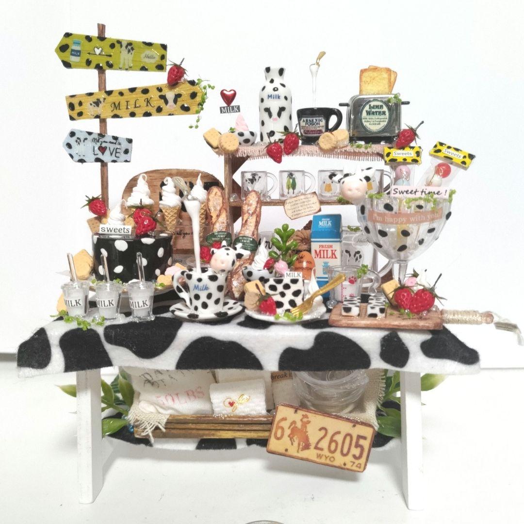 No.Ｃ230 楽しいモゥモゥスイーツセット　(全てテーブルと接着済み)