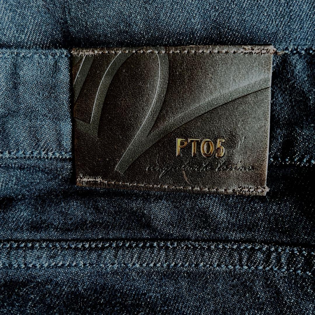 PT05（PT TORINO）カシミヤ混 ストレートデニムパンツ