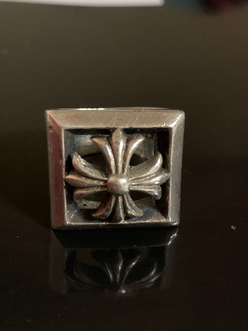 クロムハーツ　レターブロック CHプラス リング　25号