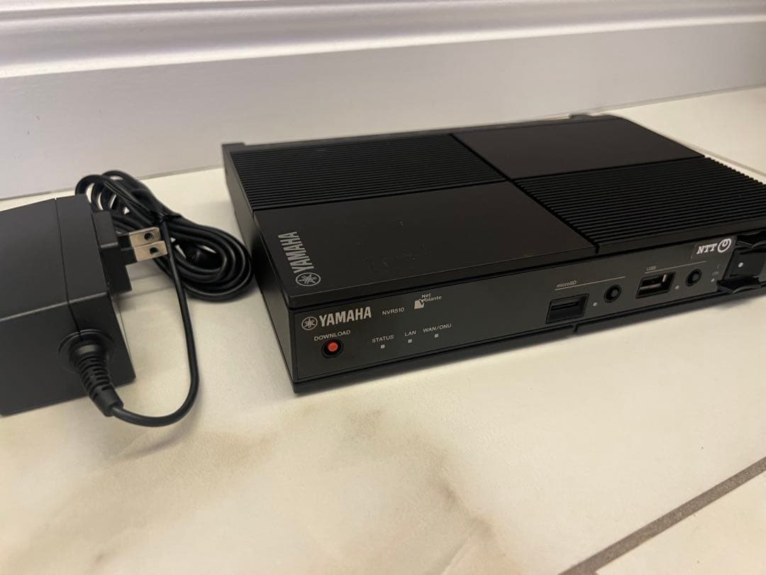 台付 ヤマハ ギガアクセスVoIPルーター NVR510