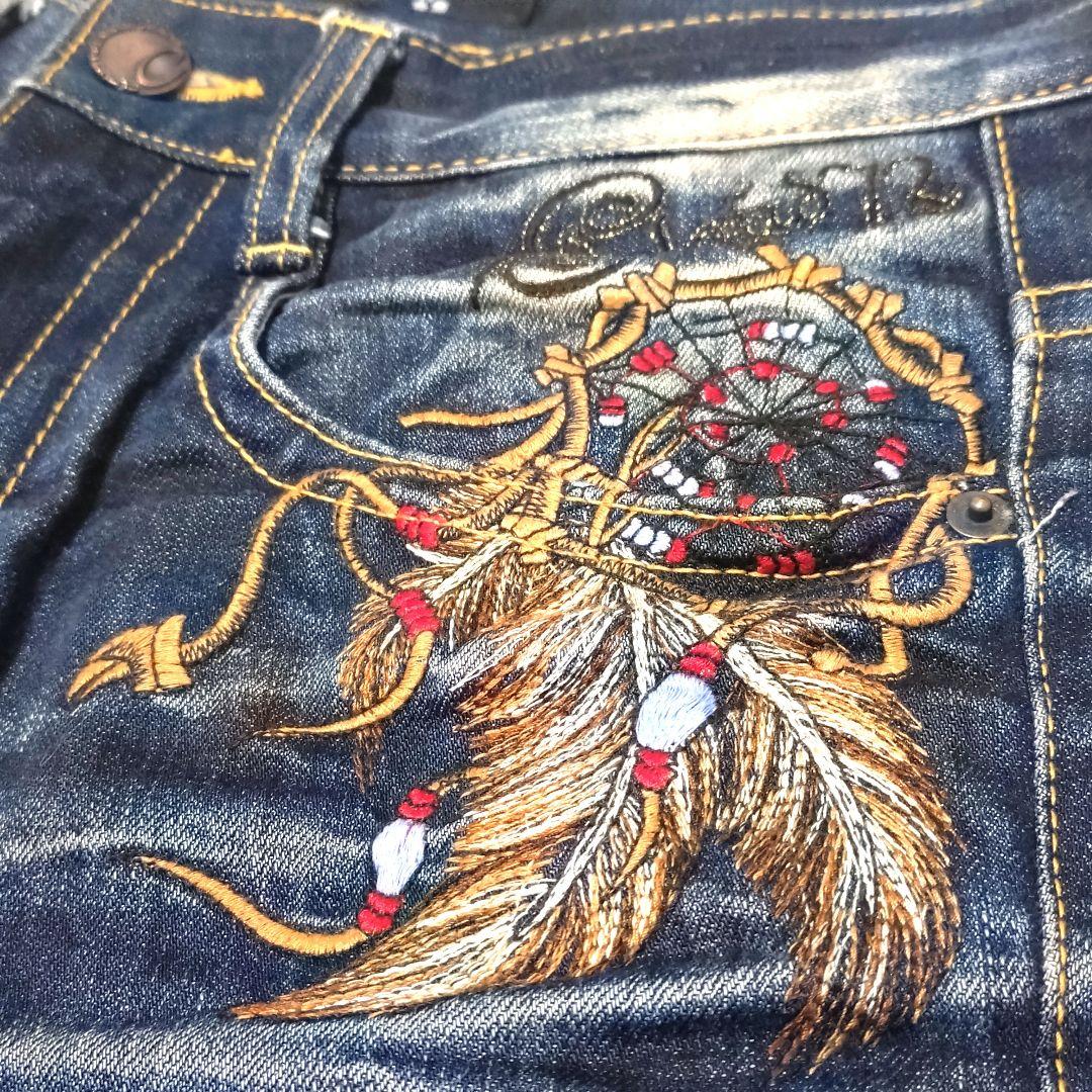 クラウド72 デニム 30 刺繍 イーグル y2k ドリームキャッチャー
