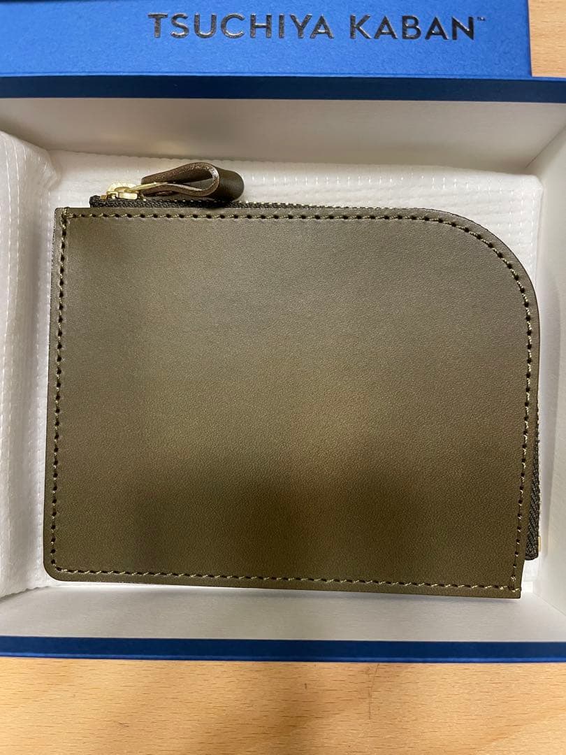 土屋鞄　ナチューラ ヌメ革Lファスナー　限定カラー　カーキグリーン