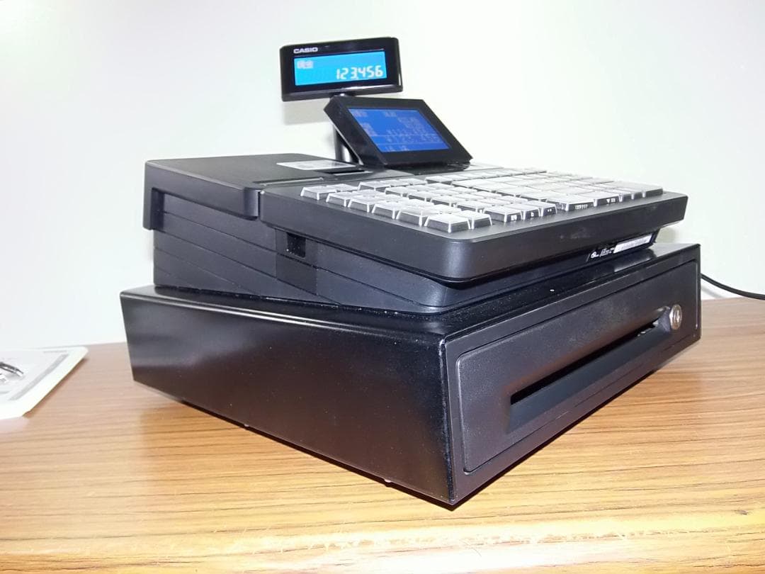 人気の黒204設定無料カシオSR-S4000軽減税率対応インボイスレジスター