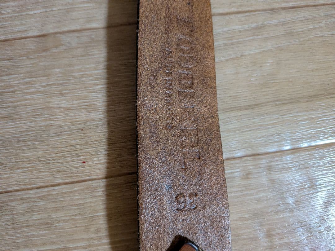 RRL エンボス加工レザーベルト　新品未使用