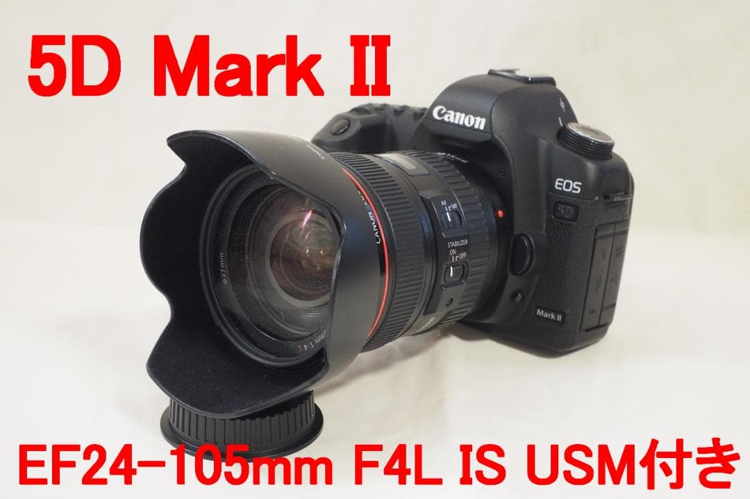 【カメラ】EOS5D Mark II &EF24-105 F4 L IS セット