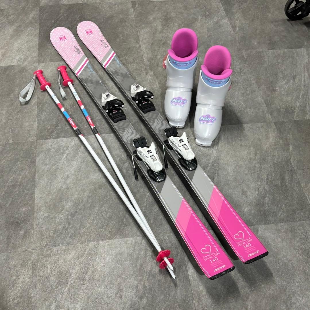 札幌限定 Hart ジュニアスキー 140cm ブーツ24.0cm C11