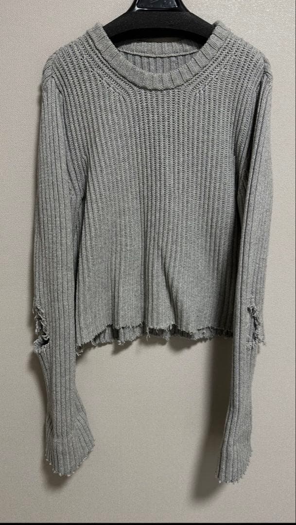 MM6 Maison Margiela グレー デザインセーター M
