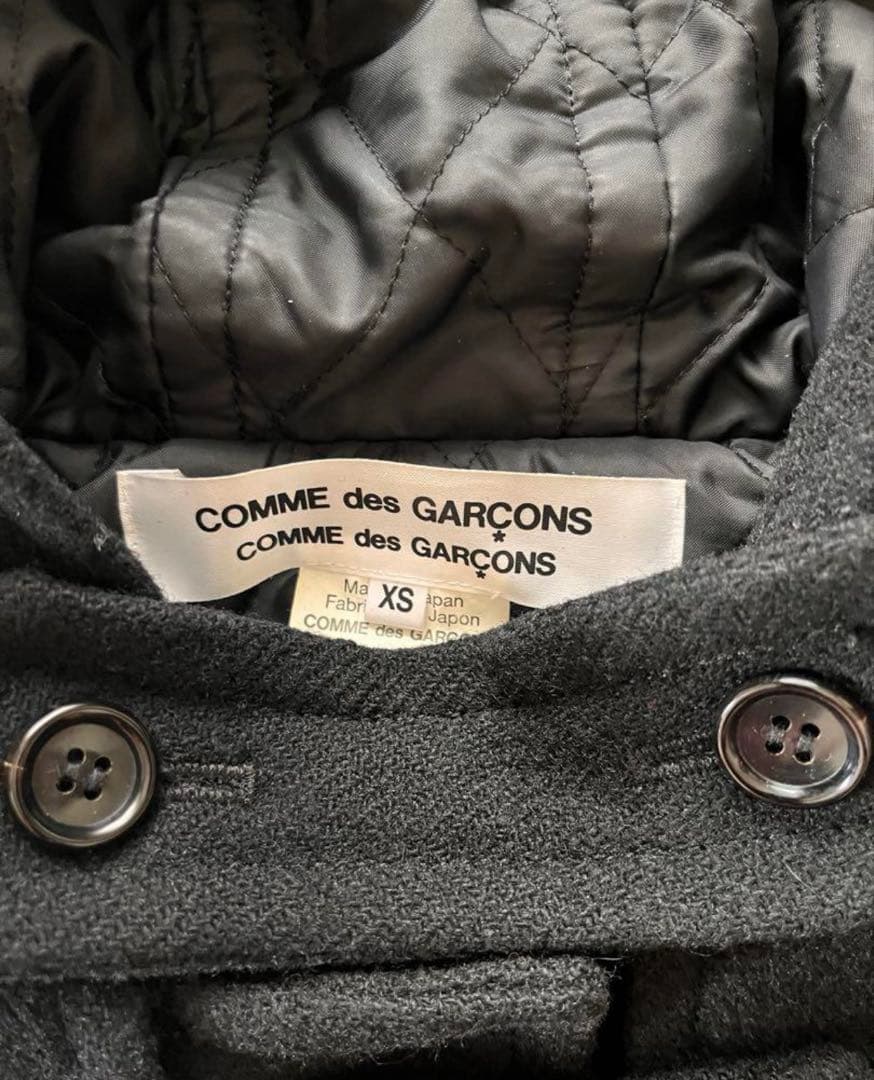 コムデギャルソン　コムデギャルソン　ダッフルコートXS 黒