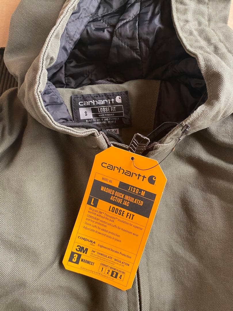 新品(現地購入)カーハートアクティブジャケット J130-M MOSS S 廃盤