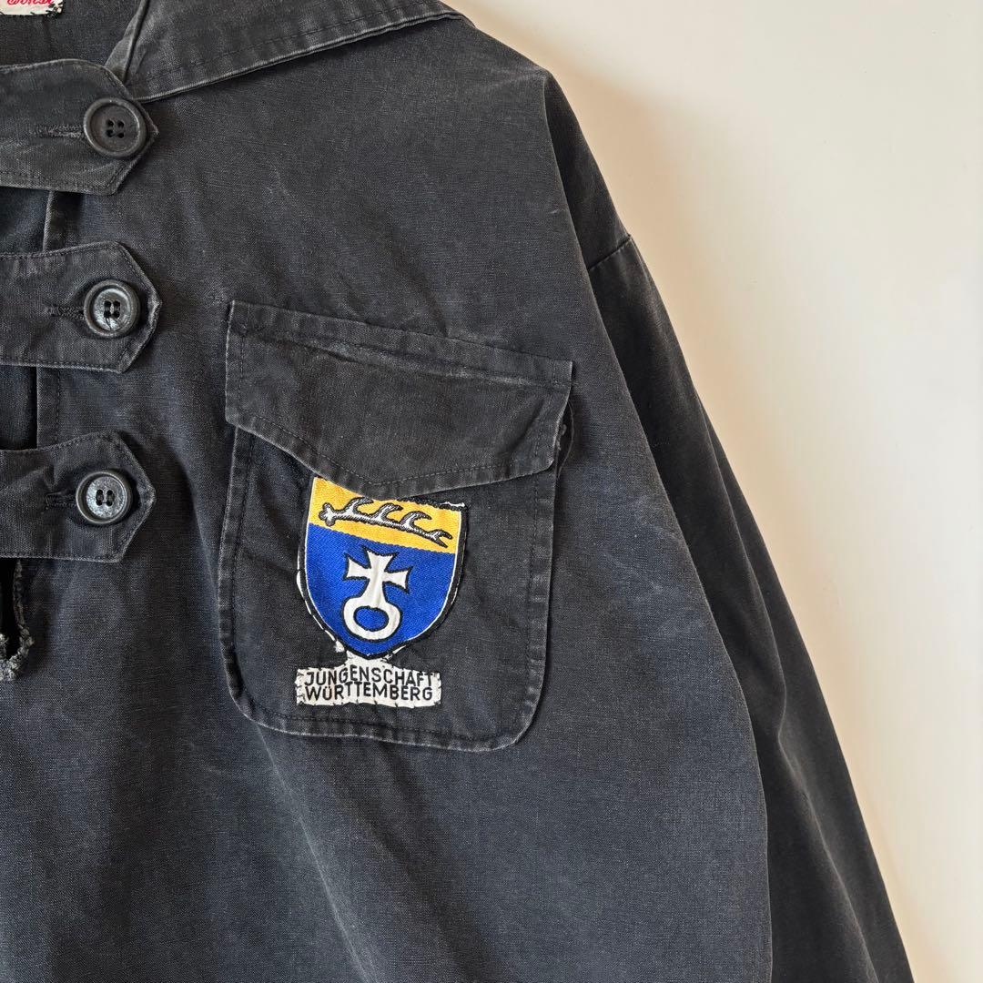 70s ヴィンテージ ドイツ製 コットンスモック セーラースモック ユーロ