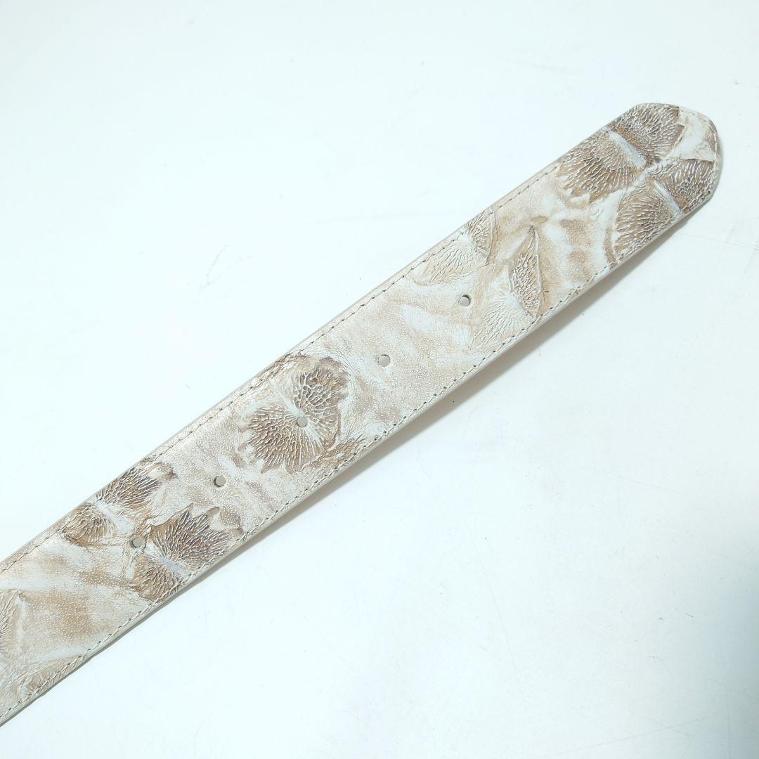 GARNIER ガルニエ ドラゴンバックル シャークスキン型押し ベルト