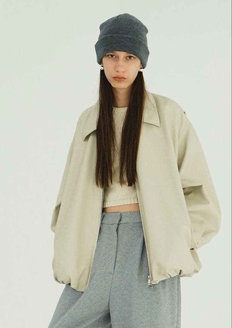 新品タグ付きCLANE フェイクレザーブルゾン01