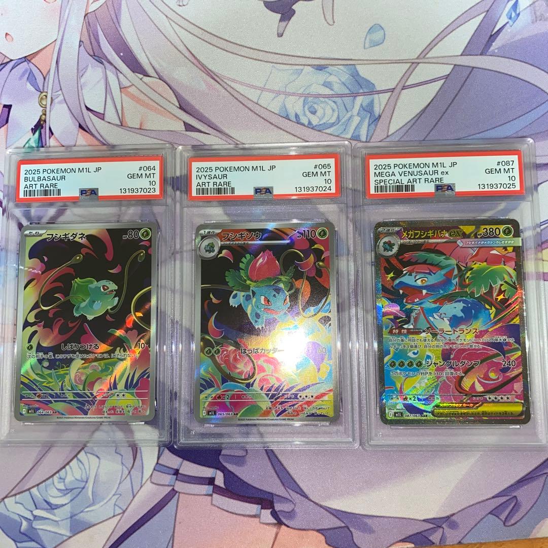 【PSA10連番】ポケモンカード メガフシギバナex 進化ラインセット