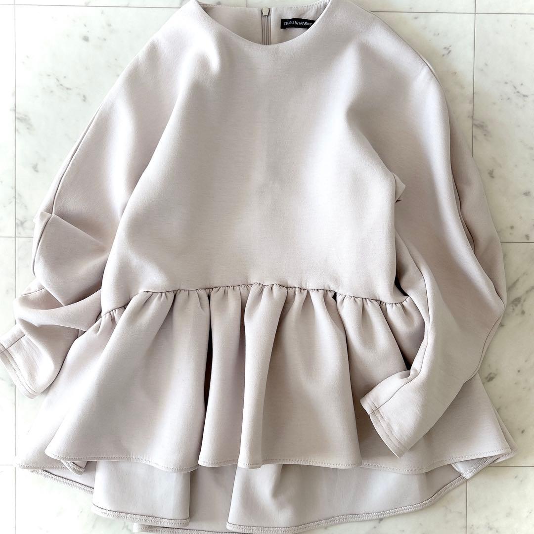 美品 ツルバイマリコオイカワ Kirill キリル ペプラムトップス