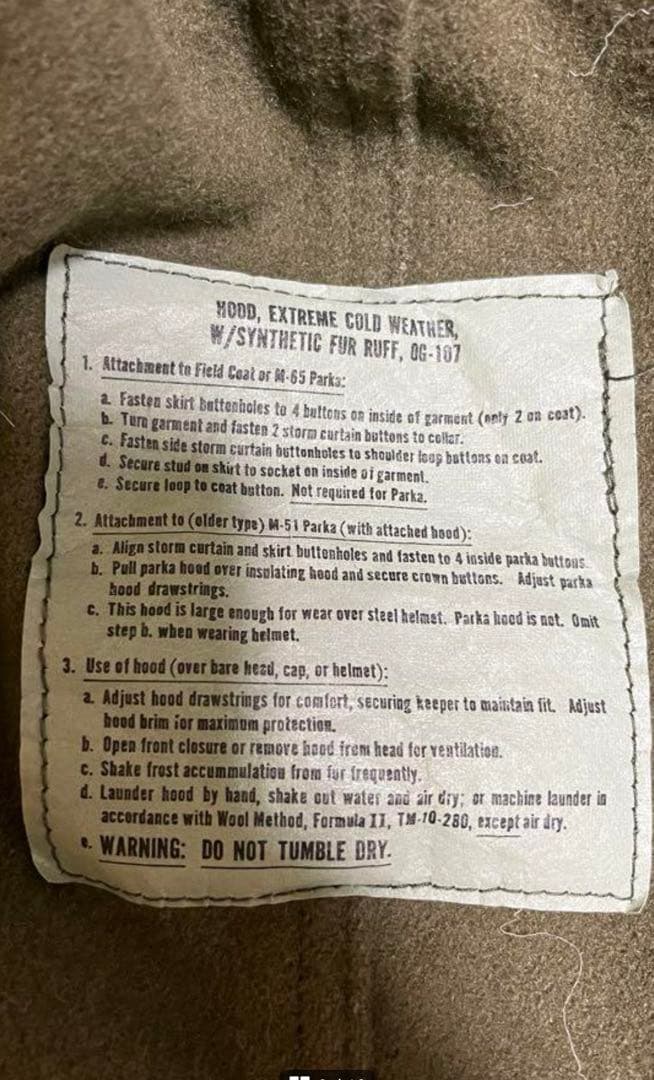 M-65 Fishtail Parka フィッシュテールパーカー 1982年製