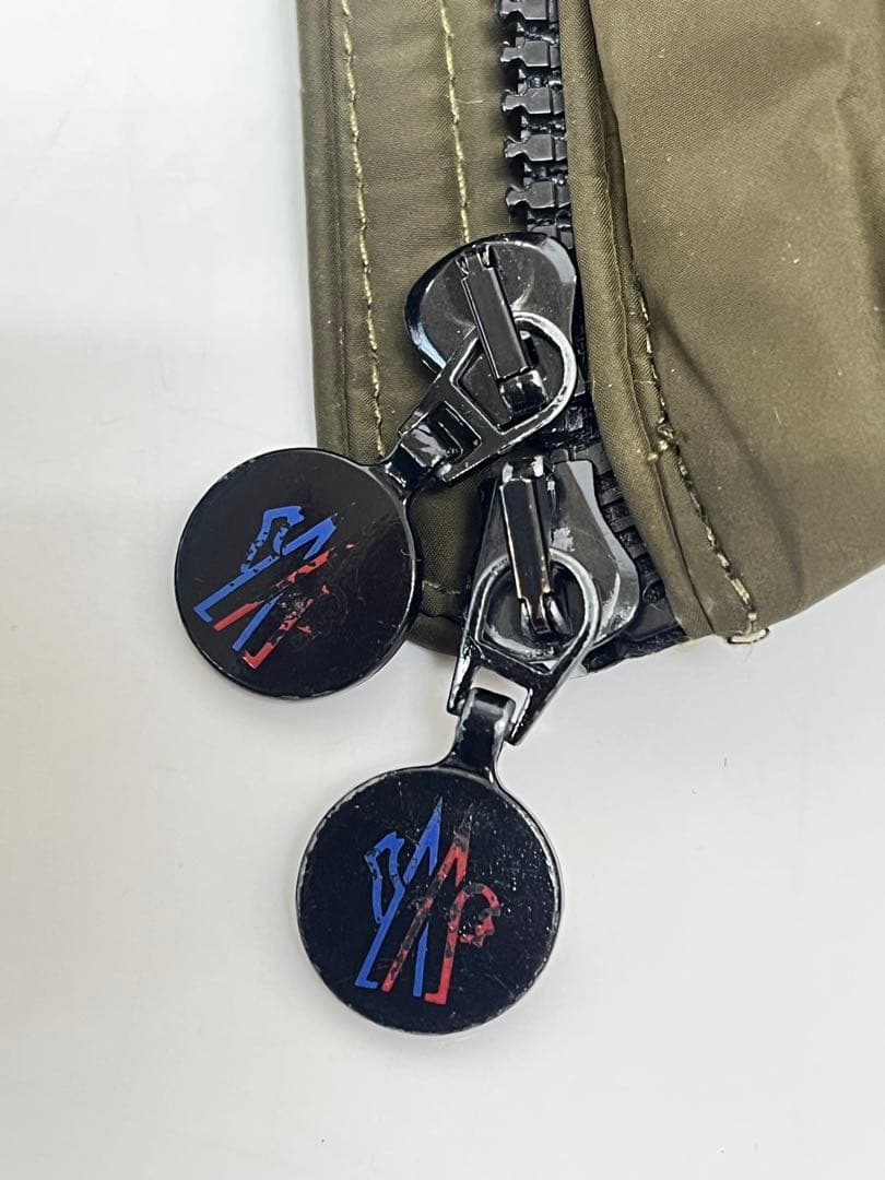 【鑑定済】MONCLER モンクレール ロングダウンコート カーキ サイズ1