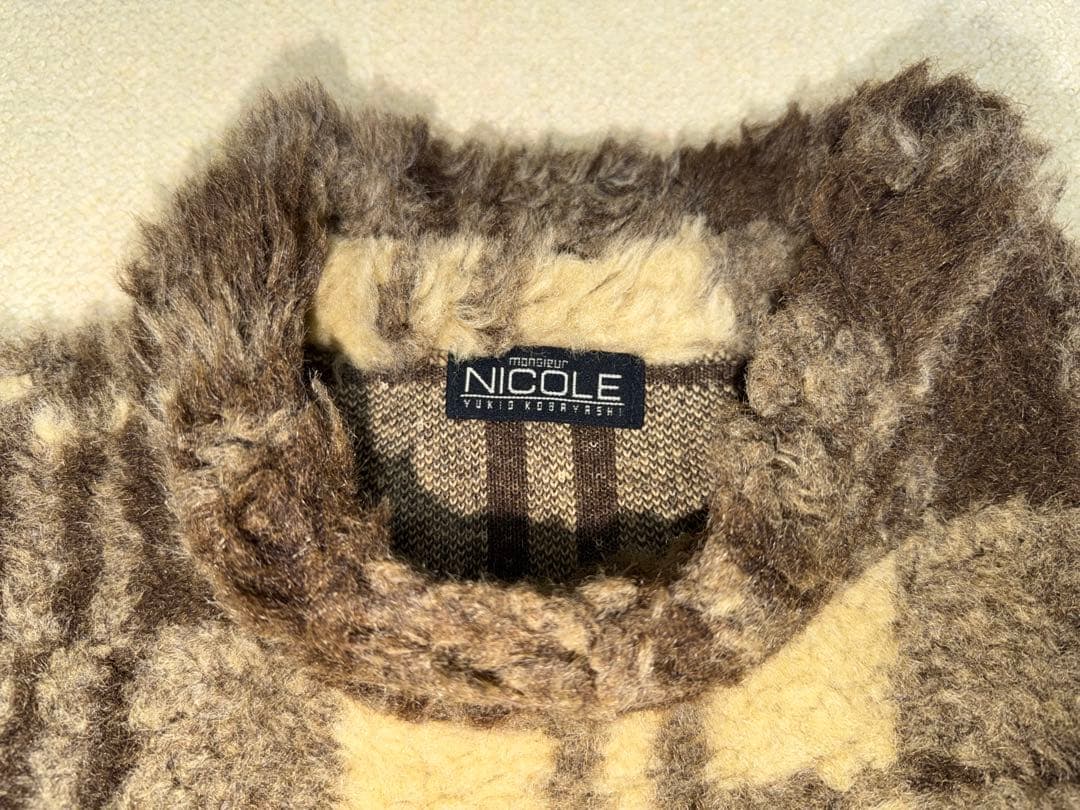 美品　NICOLE ムッシュニコル　ニットセーター　Lサイズ　ユキオコバヤシ