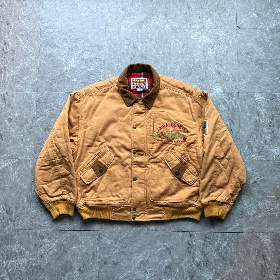 GAVIAL 短丈　ドリズラージャケット　裏地チェック　ヴィンテージ