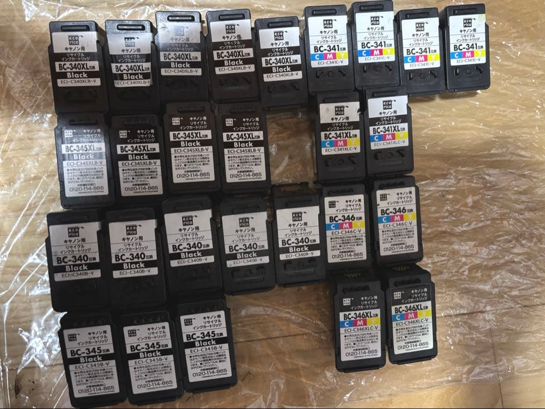 Canon 使用済みインクセット 38個BC-340/341/345/346