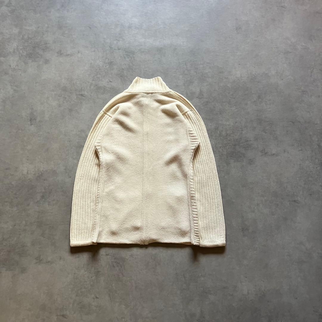 トップス 00s emporio armani wool rib knit jacket