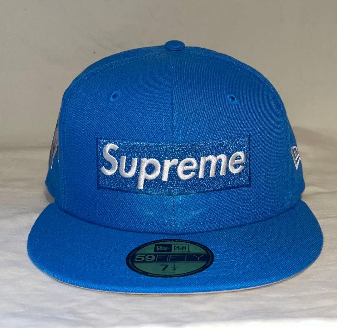 supreme Money Box Logo New Era 7 1/4 ブルー