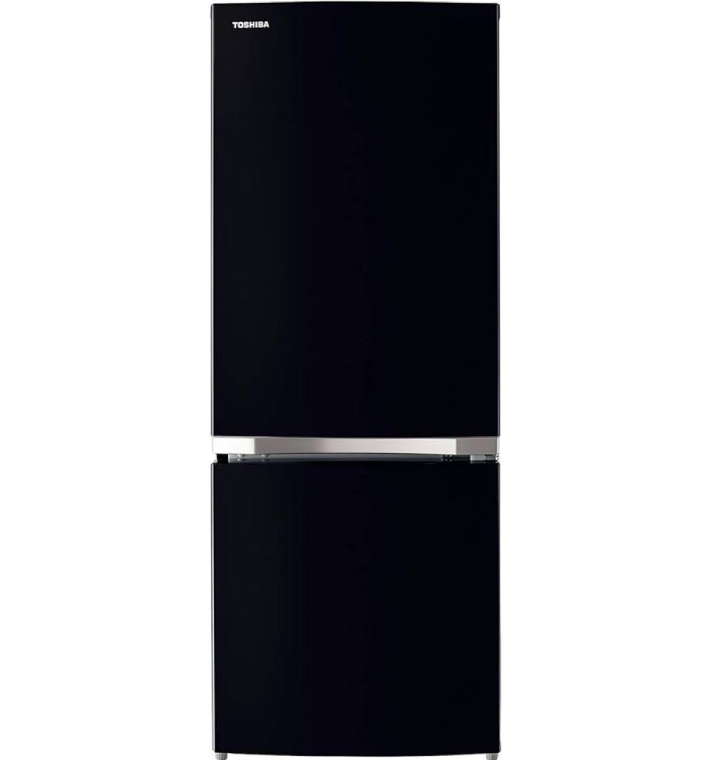 東芝 冷蔵庫153L ブラック GR-S15BS (K) 2ドア 右開き