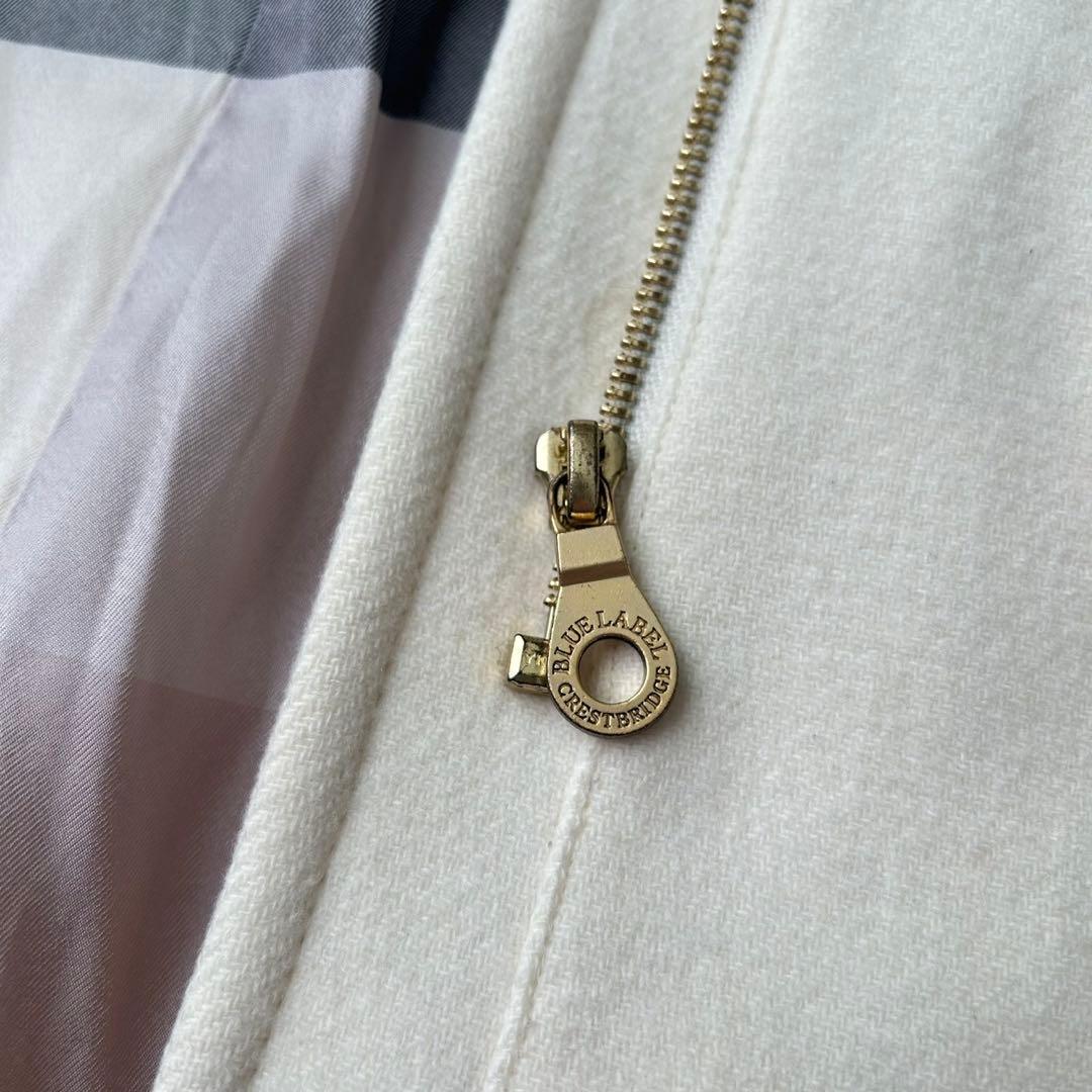 希少カラー✨ブルーレーベルクレストブリッジ ダッフルコート チェック柄