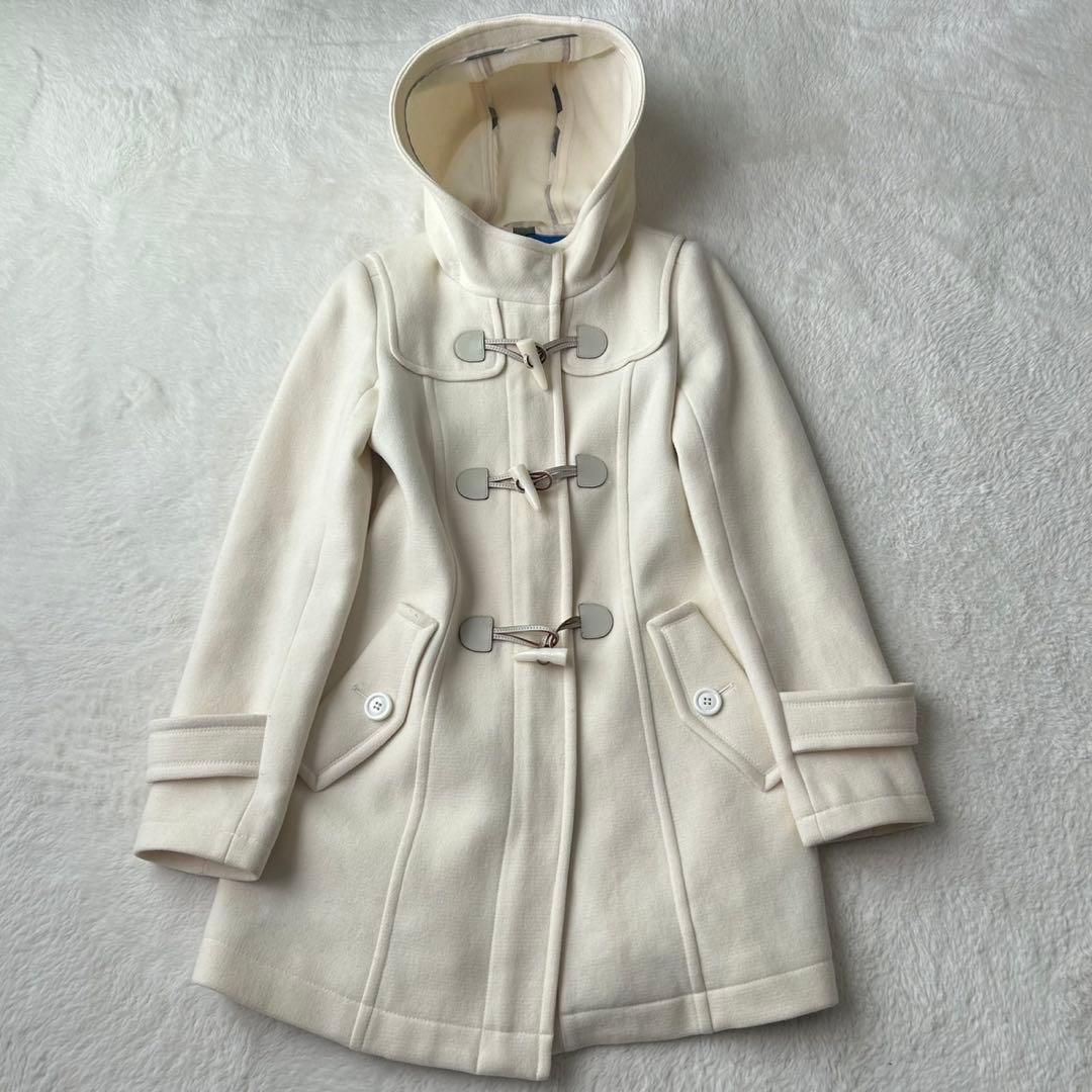 希少カラー✨ブルーレーベルクレストブリッジ ダッフルコート チェック柄