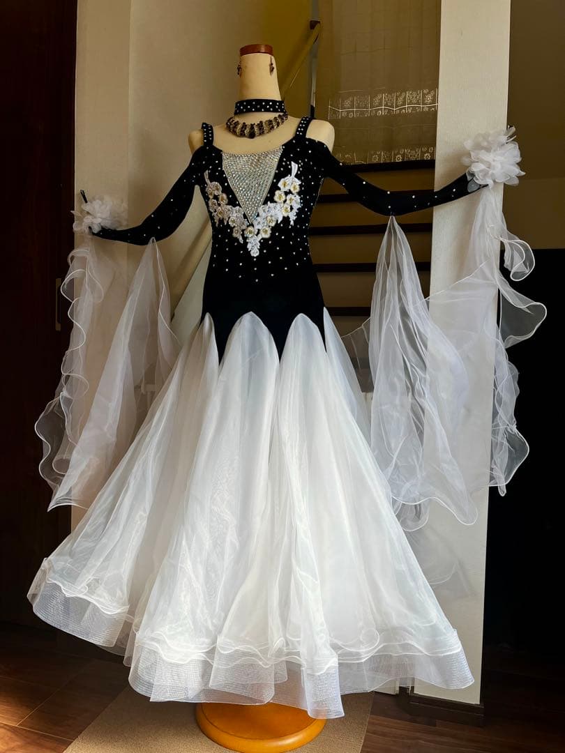 社交ダンス正装スタンダードドレス　M