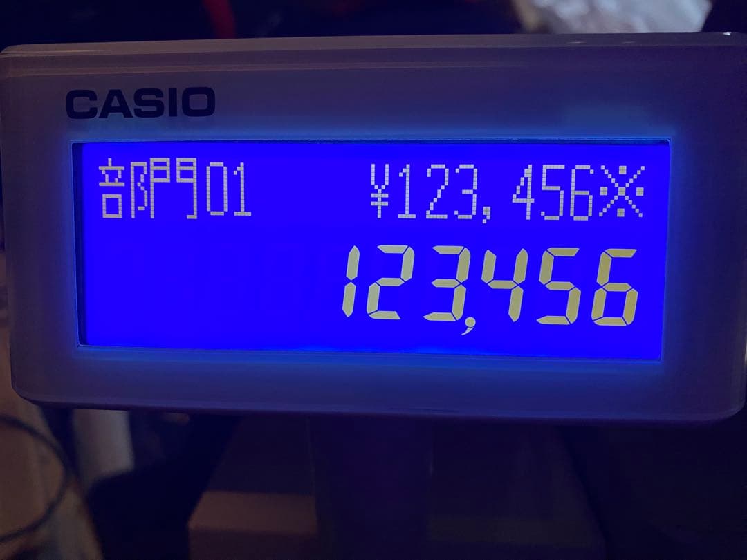 CASIO 電子レジスター SR-S4000-20SWE (鍵6個)