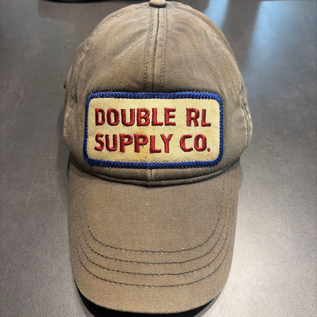 DOUBLE RL カーキキャップ