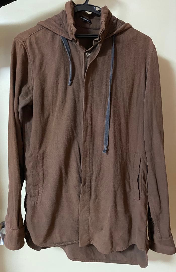 ANN DEMEULEMEESTER フード付き長袖シャツ