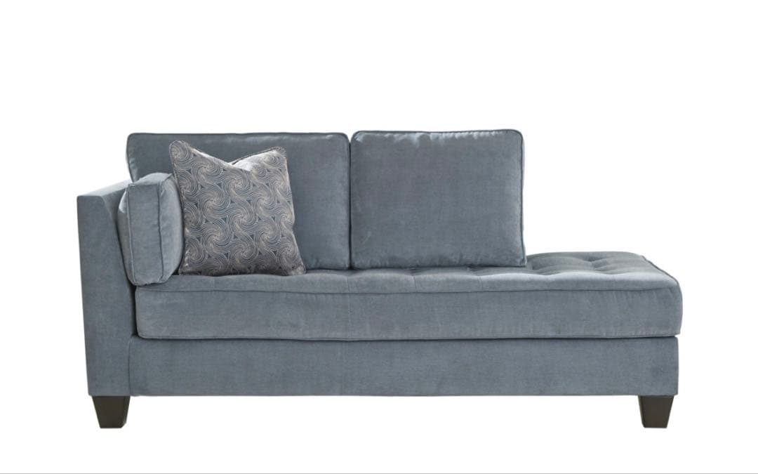 アシュレイ Ashley ブルーグレー　ソファ ３人がけクッション付き
