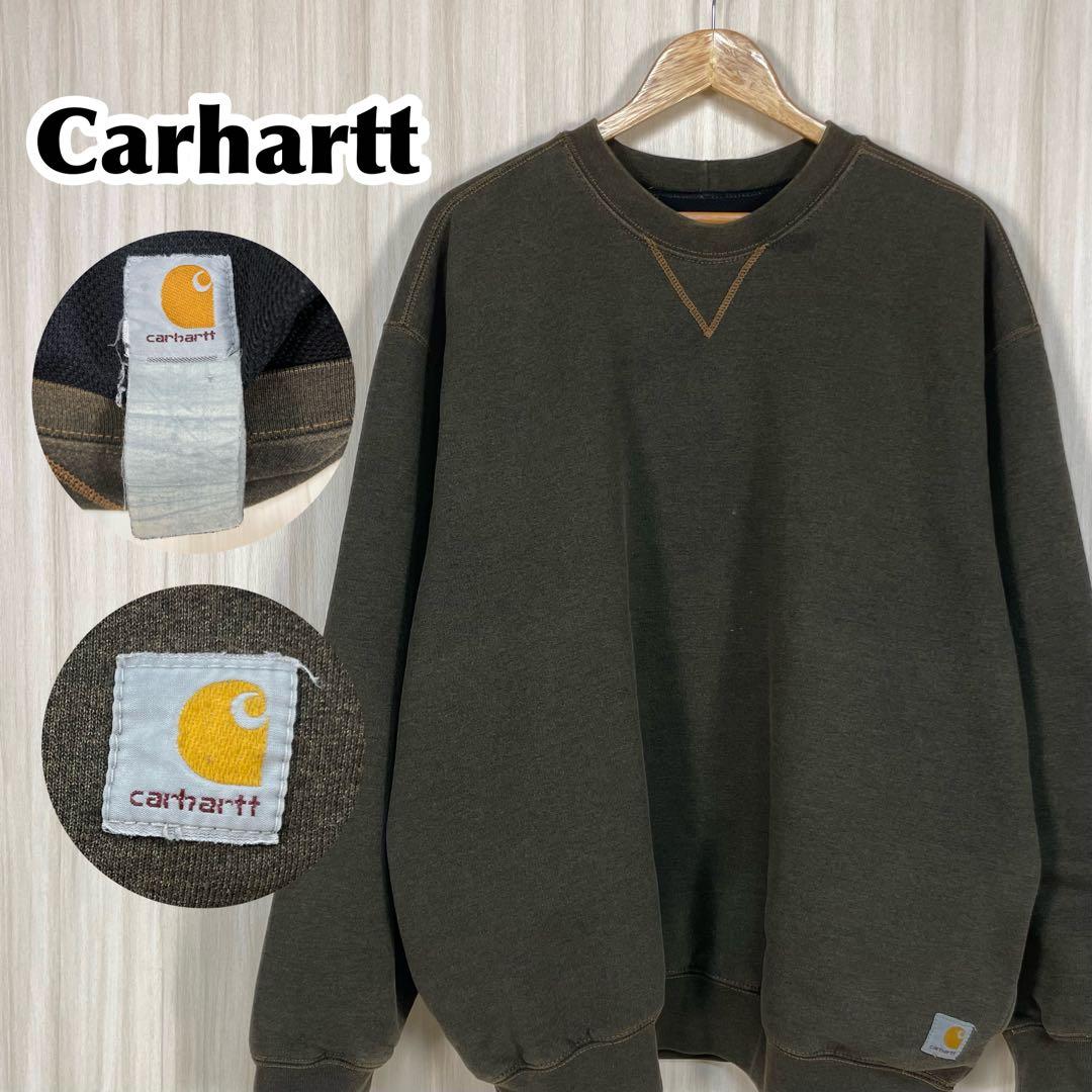 ☆希少☆Carhartt サーマルライナー スウェット カーキ ヘビーウエイト