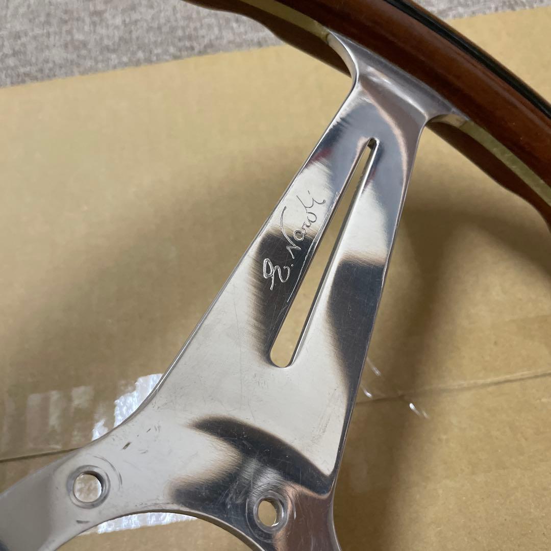 ナルディ　クラシック　当時物　ウッドステアリング　直径37cm