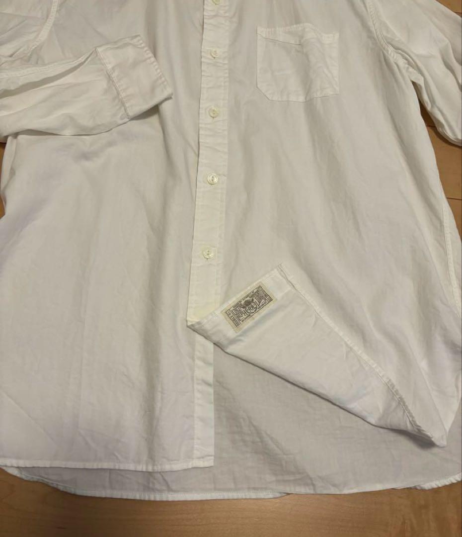 ダブルアールエル ツイル ワークシャツ　ホワイト　L