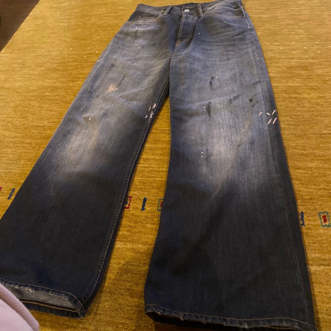 Acne Studios ダークブルーワイドレッグデニム