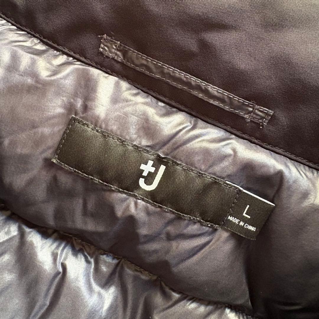 【美品】UNIQLO +J ハイブリッドダウンジャケット Ｌブラック