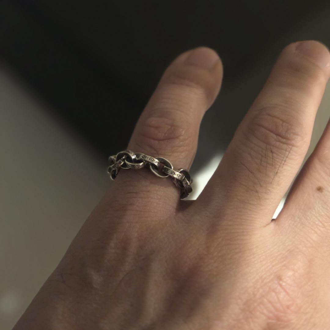 CHROME HEARTS クロムハーツ ペーパーチェーン リング US6