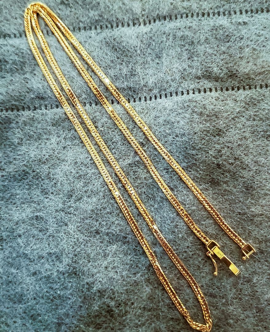 【18金 12面トリプル 約7,0g ❗】喜平ネックレス46cm ❇新品❇証明書