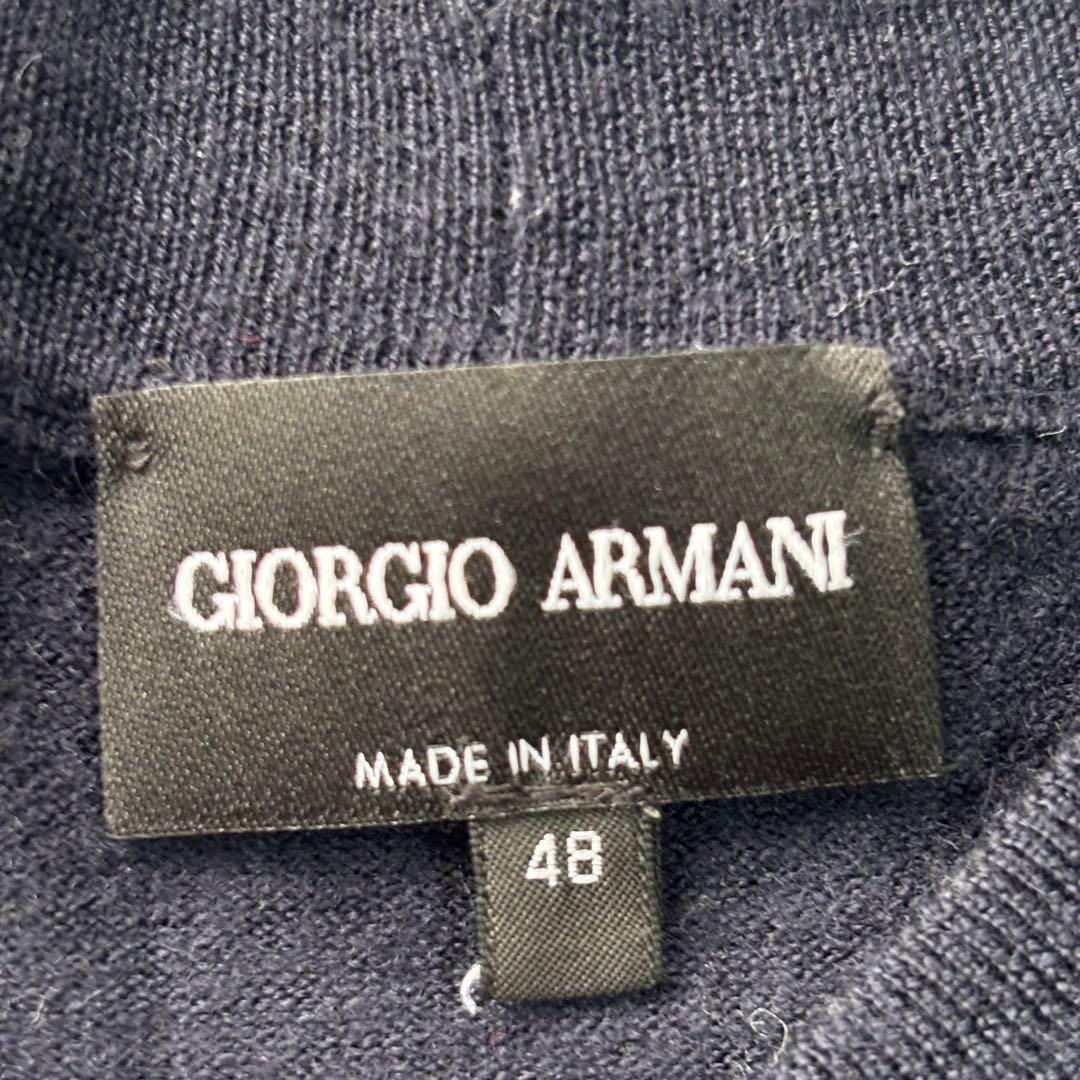 美品✨GIORGIOARMANI ジョルジオアルマーニ 黒タグ長袖 濃紺