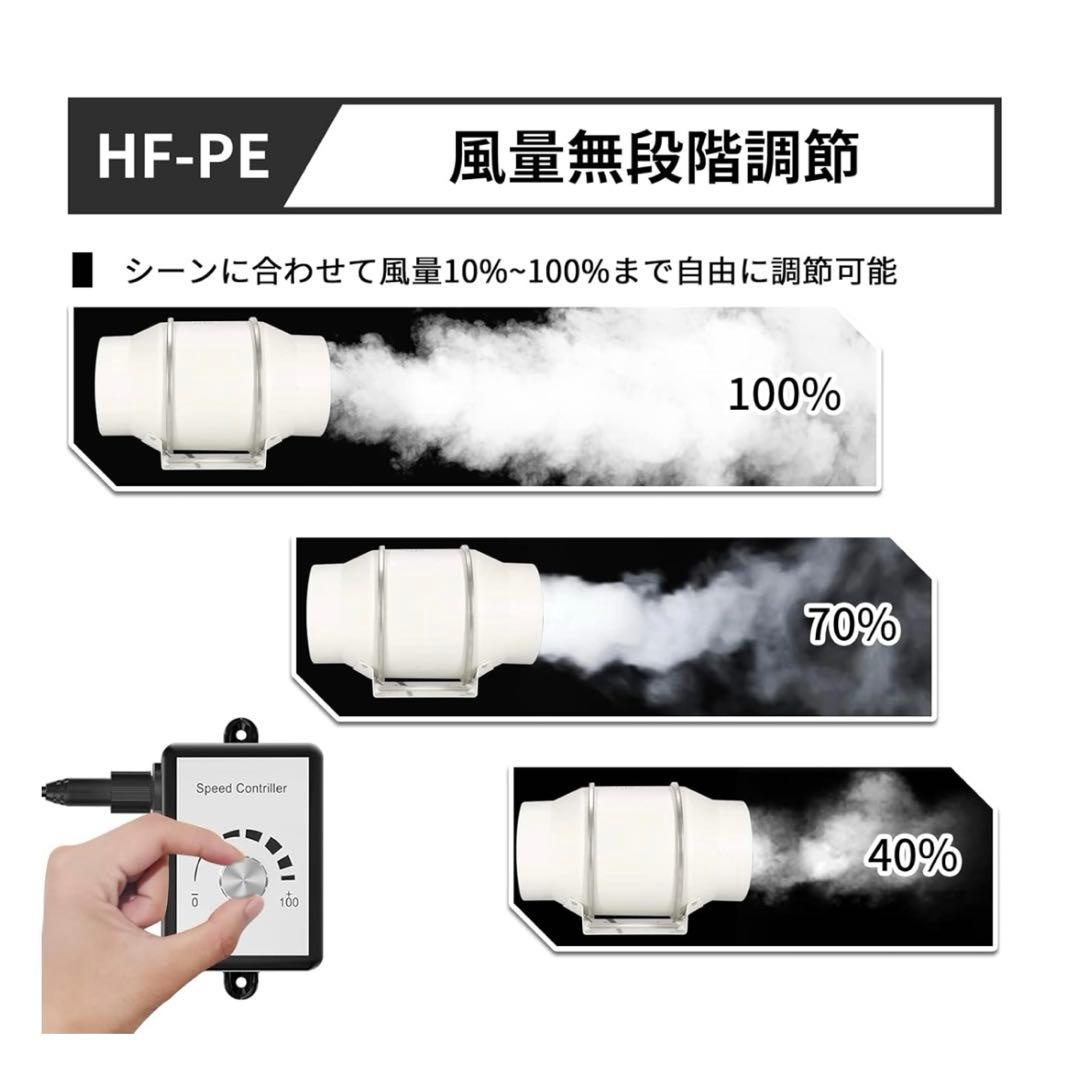 Hon&Guan ダクトファン インバータダクトファン 110V~240V